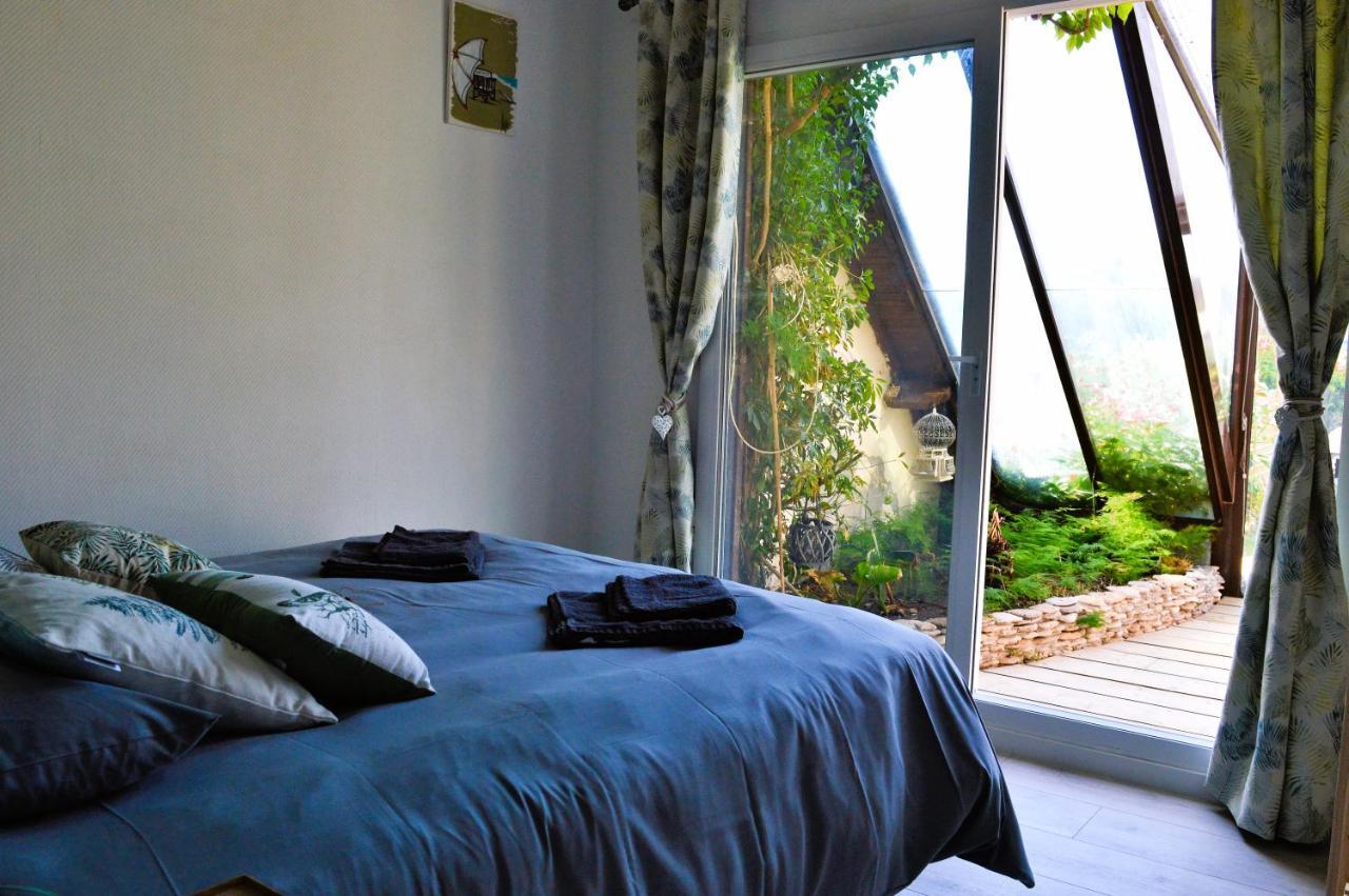 La Maison Penchee, Avec Jardin A 50M De La Plage Asnelles Eksteriør billede